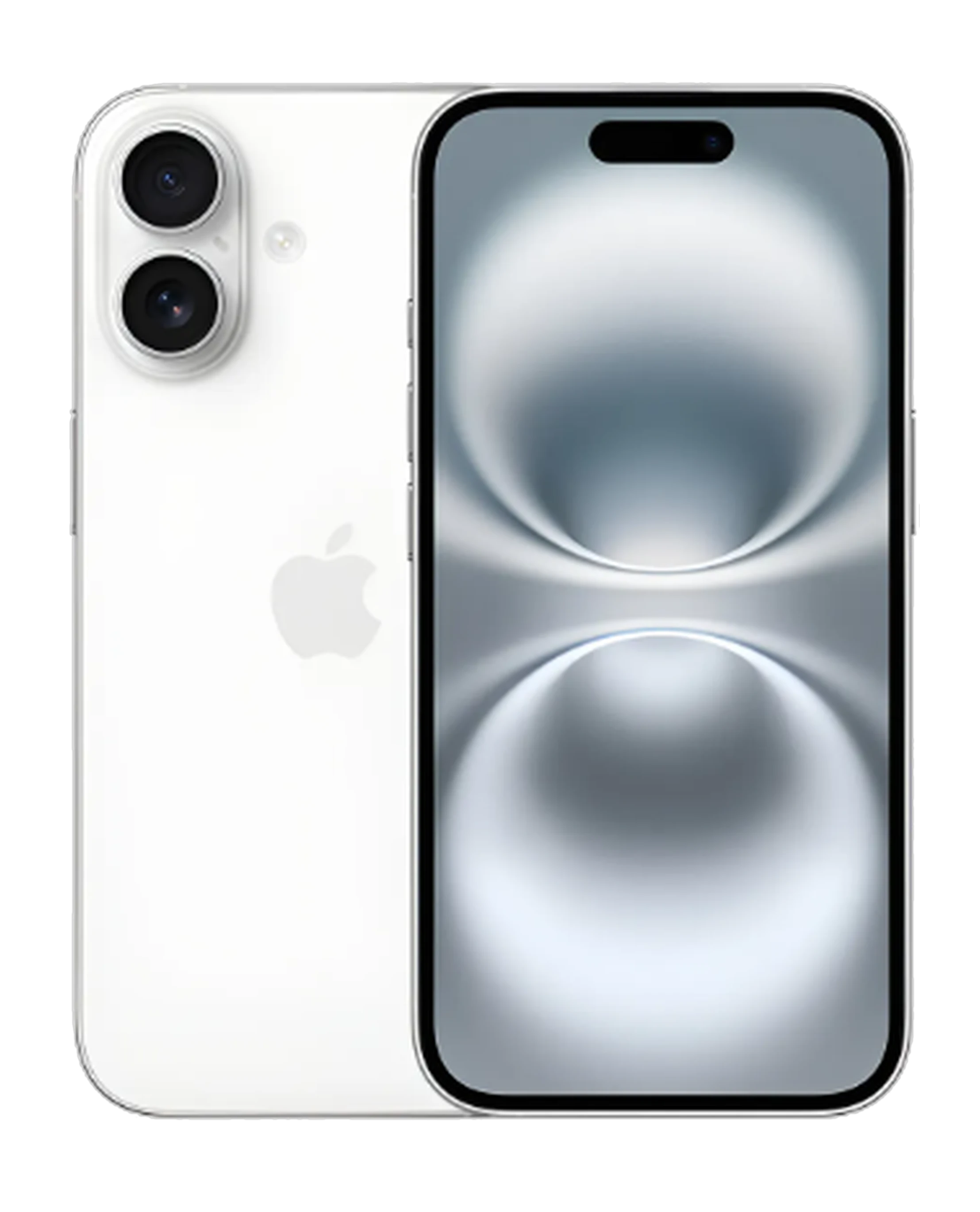 iPhone 16 128GB Branco – frente e traseira